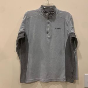 Columbia Women’s Quarter Zip Gray Fleece Pullover, size: Small